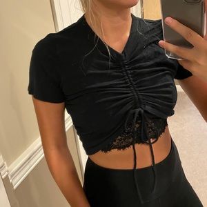 Me to We Cinch Crop Top